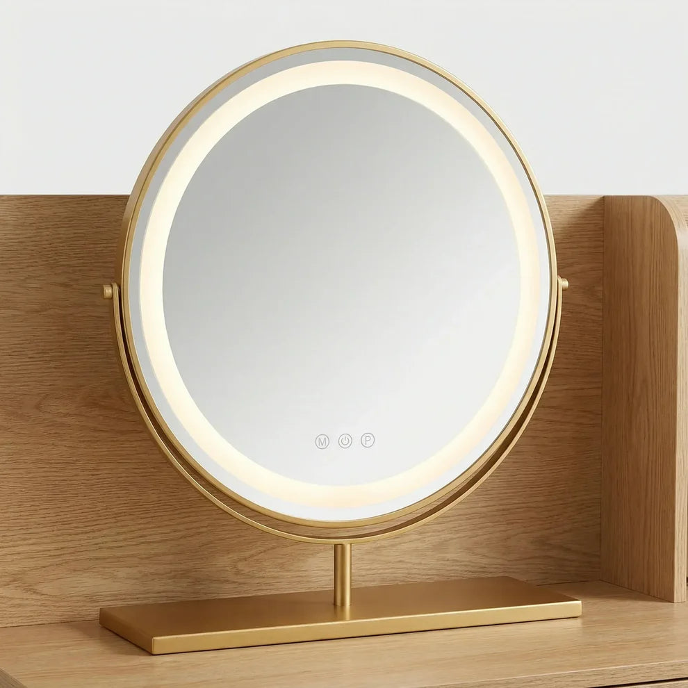 GlowSpire LED Vanity Mirror with Adjustable Lighting