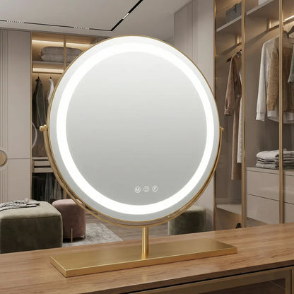 GlowSpire LED Vanity Mirror with Adjustable Lighting
