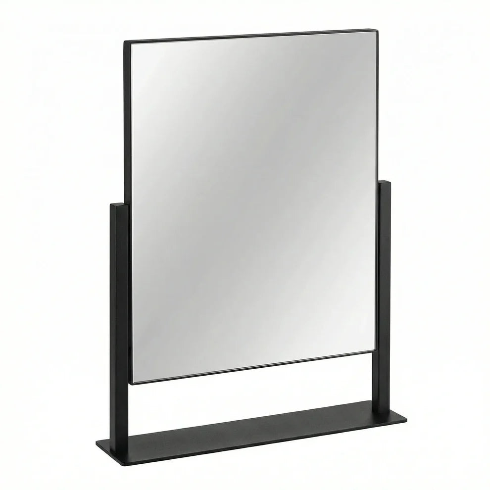 Élovere Art Deco Vanity Mirror with Solid Oak Base