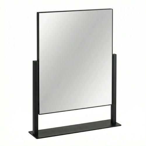 Élovere Art Deco Vanity Mirror with Solid Oak Base