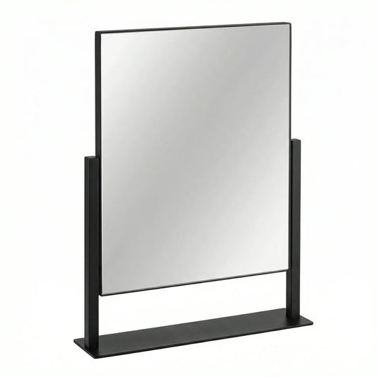 Élovere Art Deco Vanity Mirror with Solid Oak Base