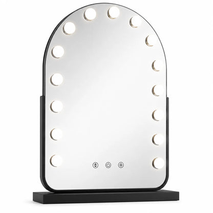GlintArc Arched LED Vanity Mirror with Smart Lighting