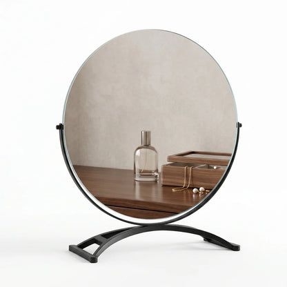 Modenis Art Deco Vanity Mirror with Solid Oak Base