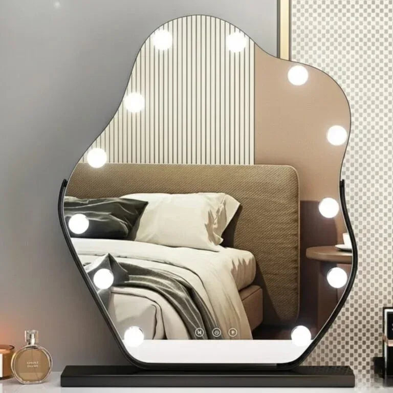 VeloraArc Arched LED Vanity Mirror with LED Bulb
