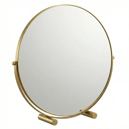 Valcera Art Deco Vanity Mirror with Oak Base