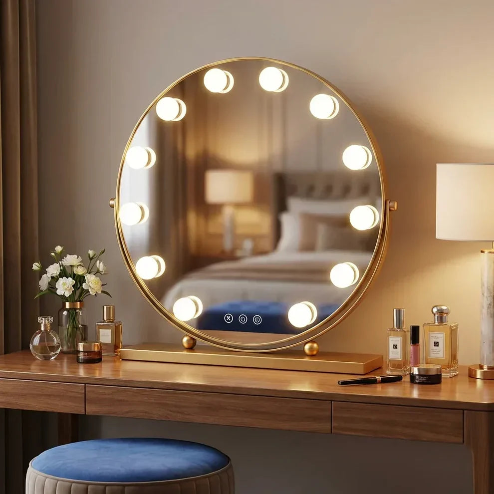 Circlux LED Vanity Mirror with LED Bulbs