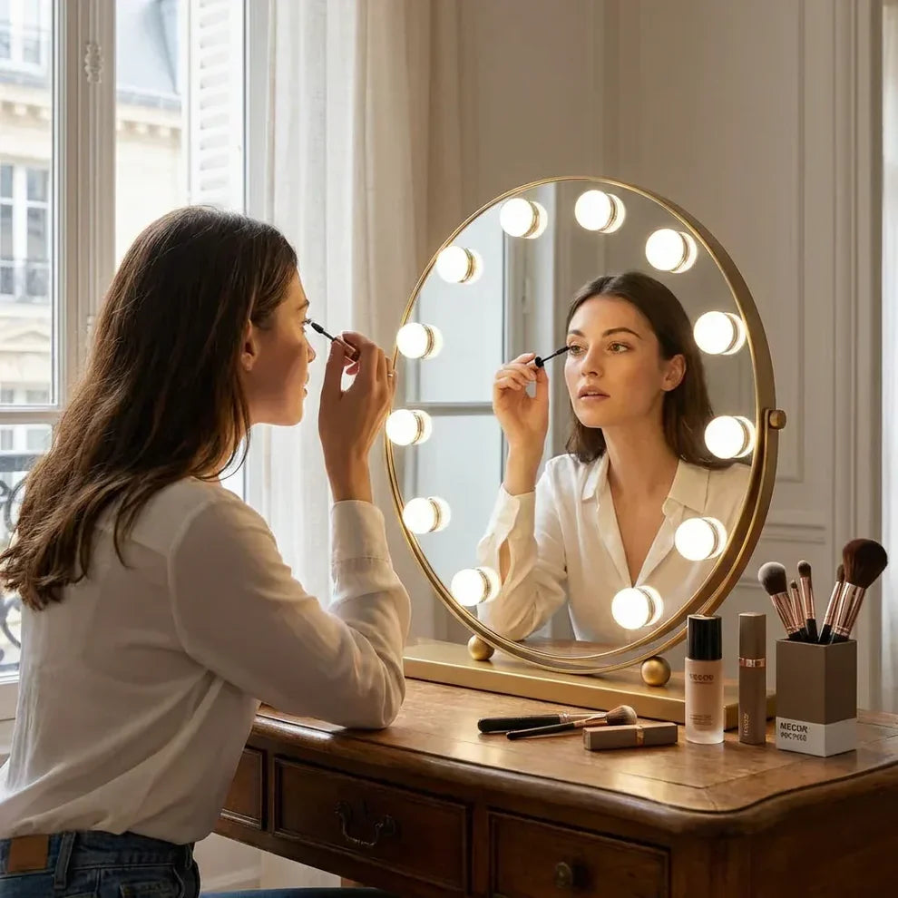 Circlux LED Vanity Mirror with LED Bulbs