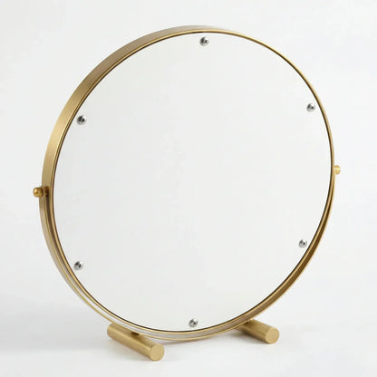 Valcera Art Deco Vanity Mirror with Oak Base