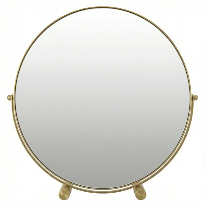 Valcera Art Deco Vanity Mirror with Oak Base