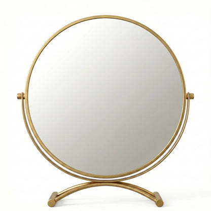 Modenis Art Deco Vanity Mirror with Solid Oak Base