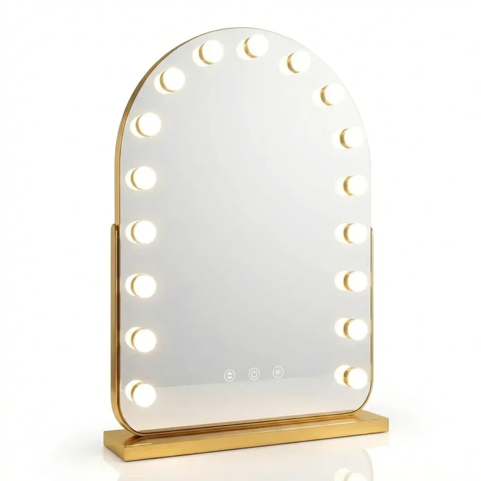 GlintArc Arched LED Vanity Mirror with Smart Lighting