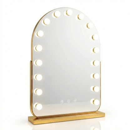 GlintArc Arched LED Vanity Mirror with Smart Lighting