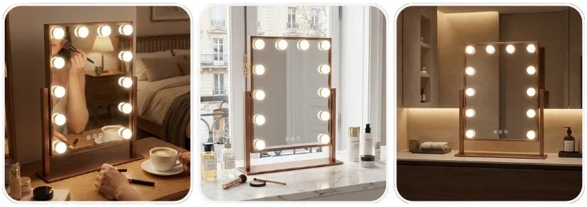 Lunevia Hollywood LED Vanity Mirror with LED Bulbs