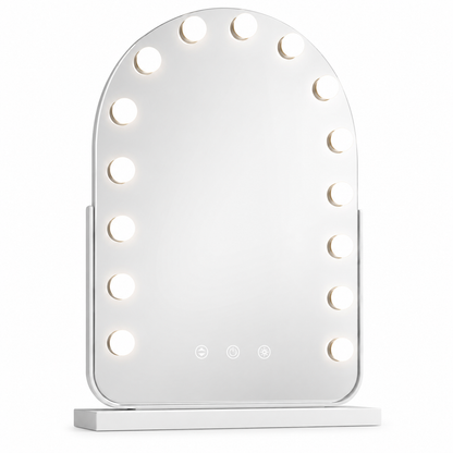 GlintArc Arched LED Vanity Mirror with Smart Lighting