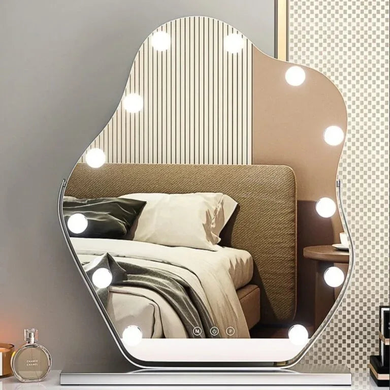 VeloraArc Arched LED Vanity Mirror with LED Bulb