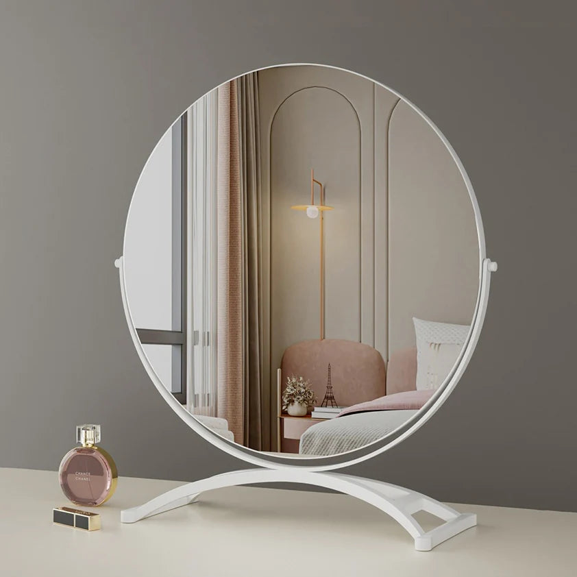 Modenis Art Deco Vanity Mirror with Solid Oak Base